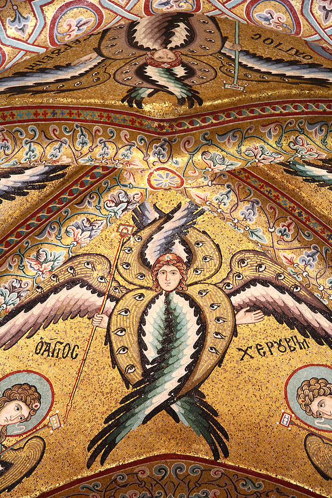 Byzantine Mosaic of Cherubim Angel