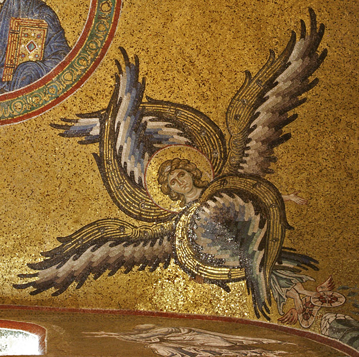 Byzantine mosaic of a Seraphim Angel