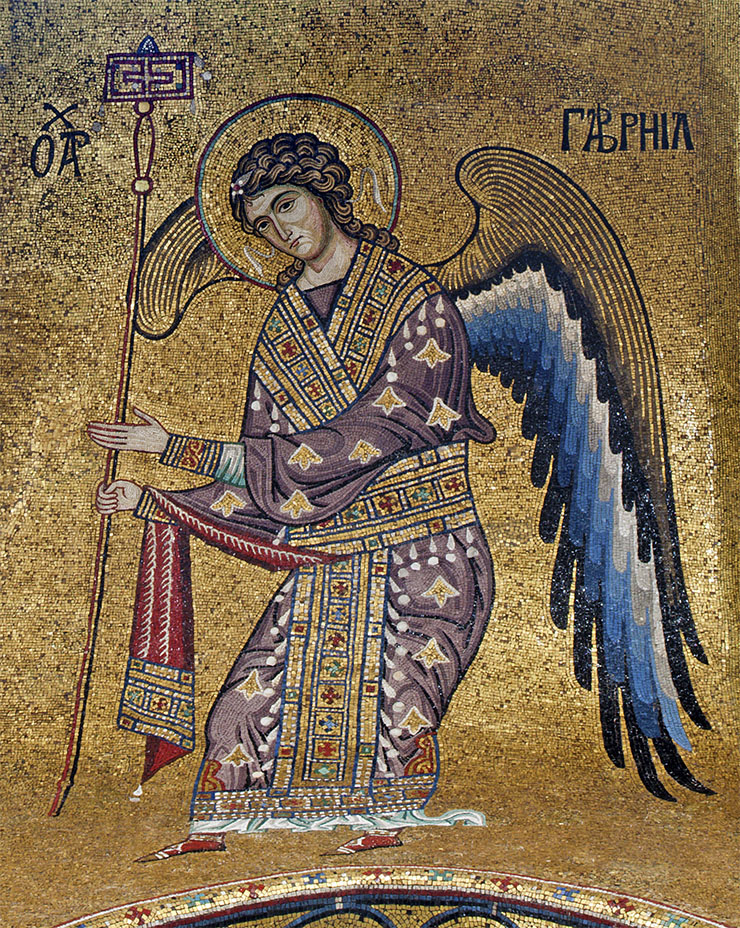 Archangel Gabriel Byzantine Art from Sicily