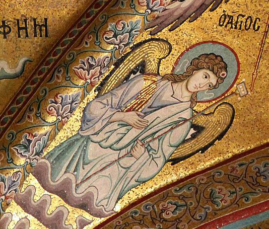 Byzantine angel in Classical dress