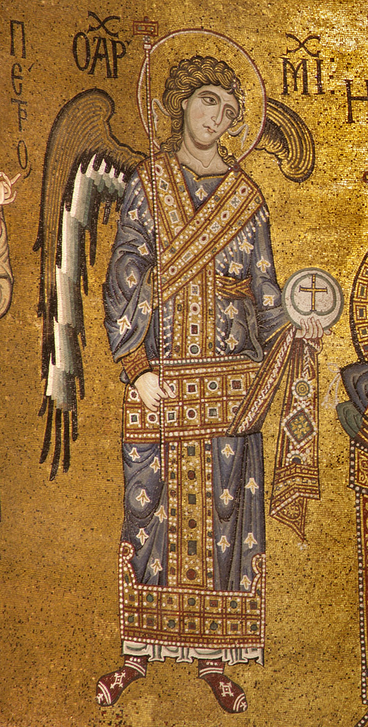 Monreale - close-up of Archangel michael