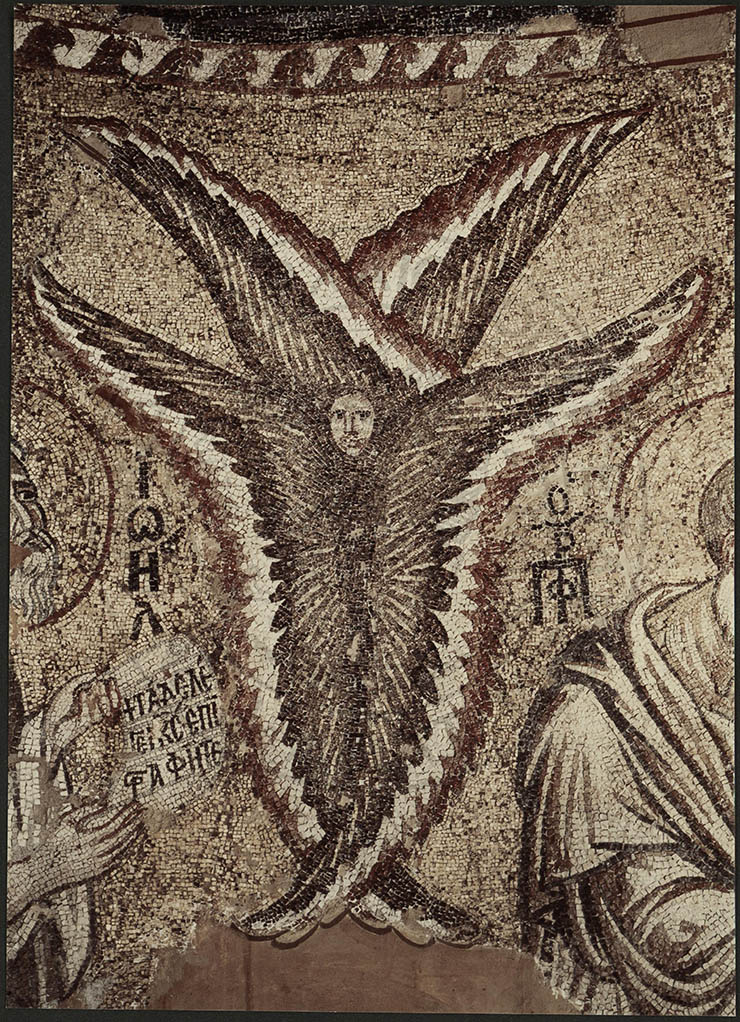 Seraphim Mosaic in Dome Parigortissa Arta