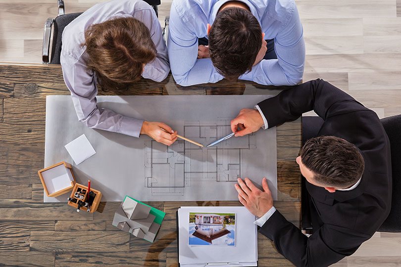 Home Builder Planning With Clients