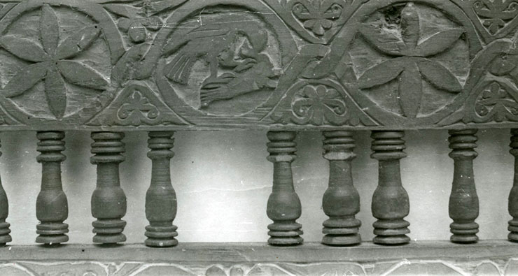 Byzantine wood carving