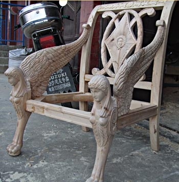 Pavlovsk Sphinx chair in wood