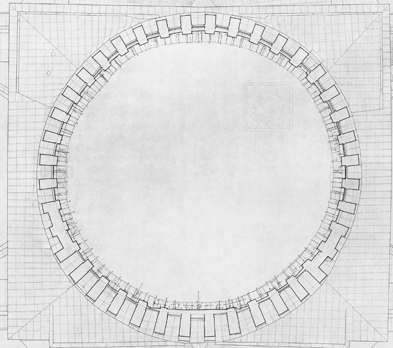 plan - dome of Hagia Sophia by Van Nice