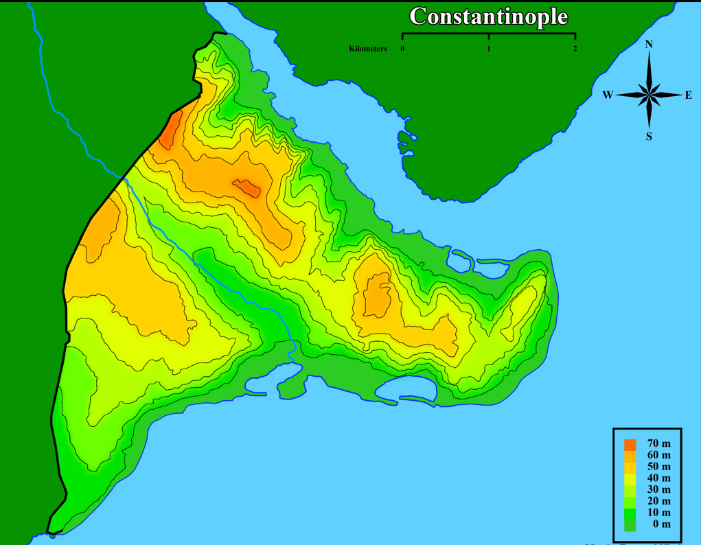 constantinople hagia sophia map