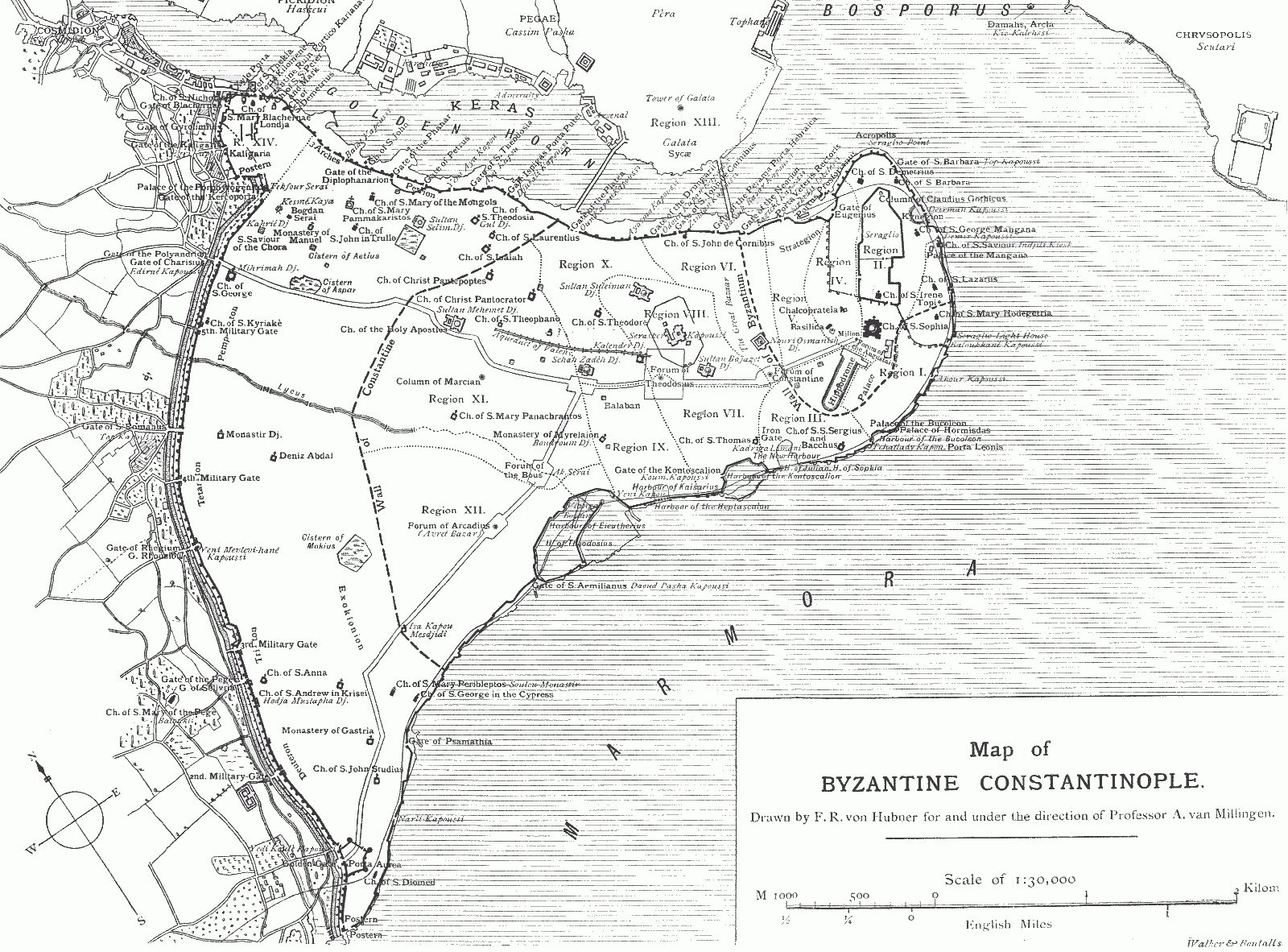 constantinople hagia sophia map