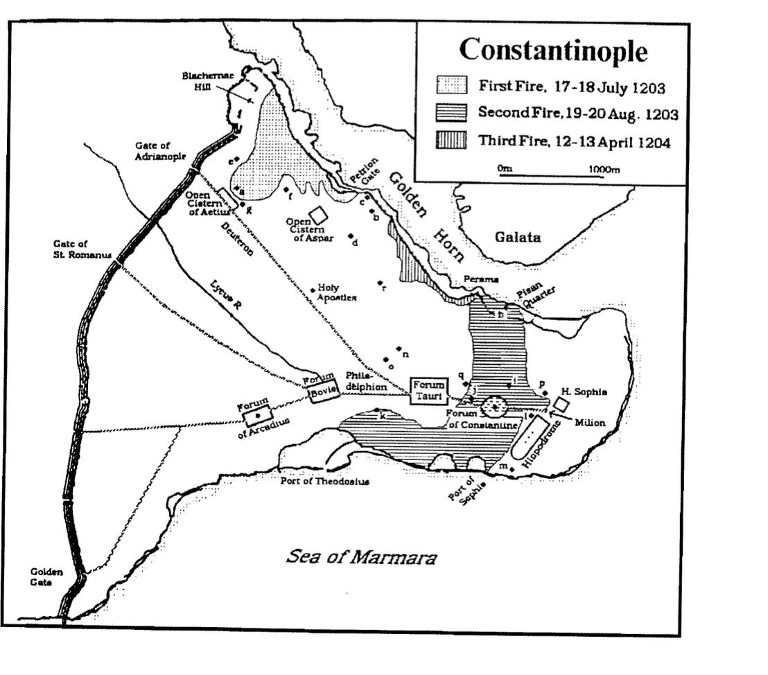 constantinople hagia sophia map