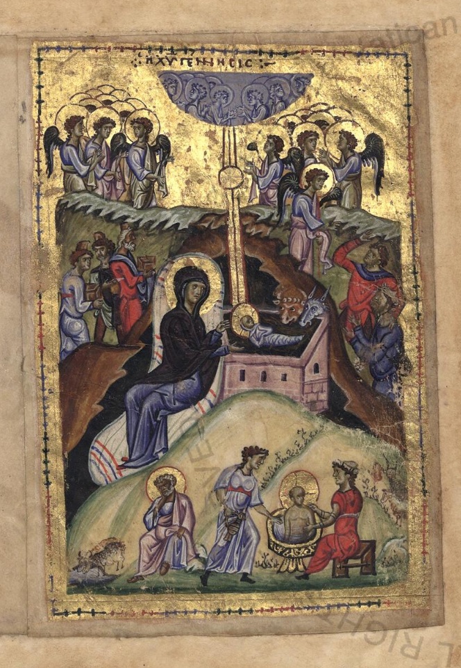 Byzantine Manuscript Nativity
