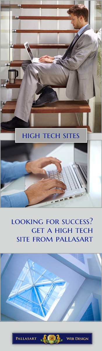 Get a High Tech website from Pallasart in Austin