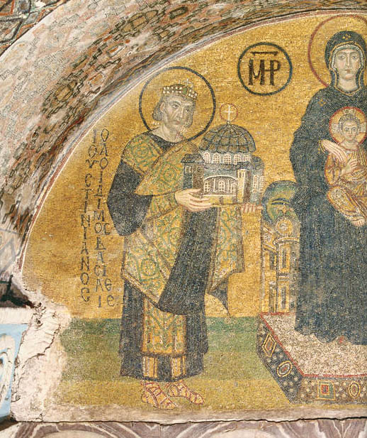 Justinian Mosaic in Hagia Sophia