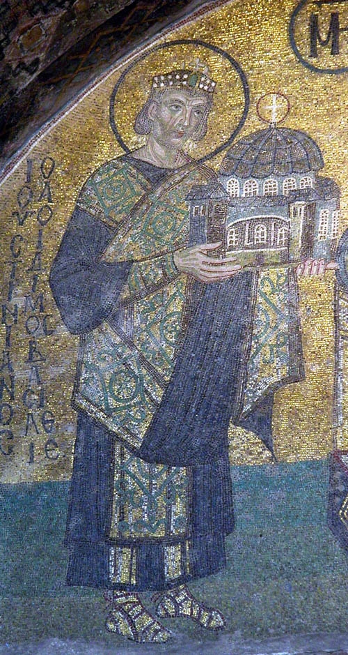 Justinian Mosaic in Hagia Sophia