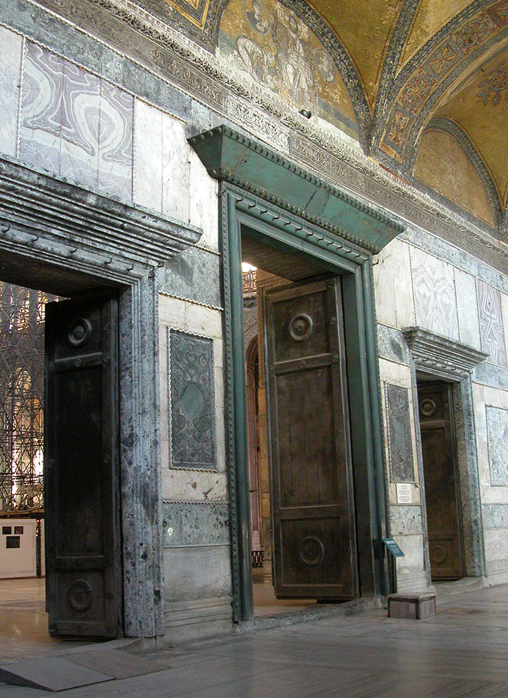 Main Doors Inner Narthex Hagia Sophia