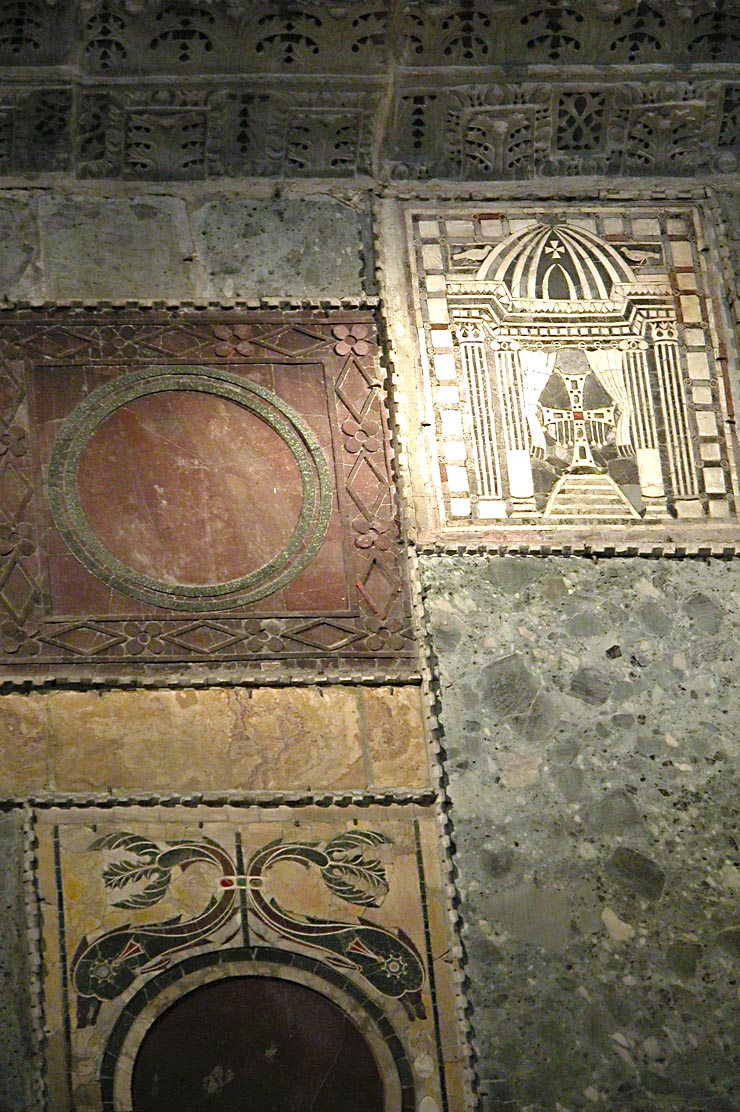 Inlaid Dolphin Panel in Hagia Sophia