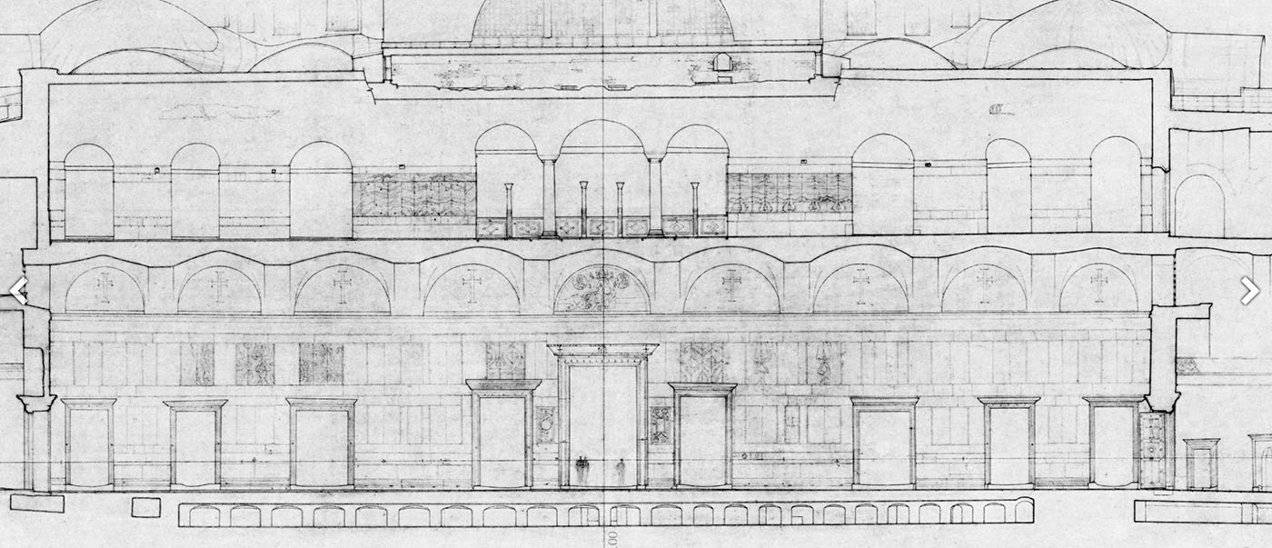 drawing of Hagia Sophia