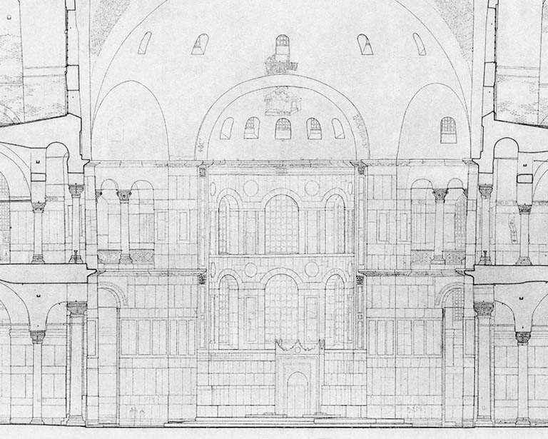 Nave plan of Hagia Sophia