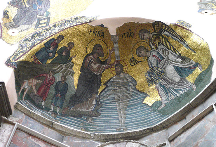 Baptism of Christ in the Jordan - Byzantine Art