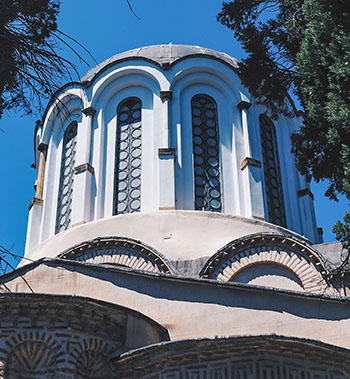 Byzantine Architecture - the dome of Nea Moni