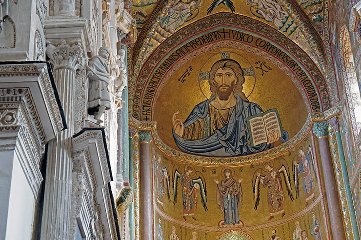 Mosaic of Christ Cefalu Cathedral