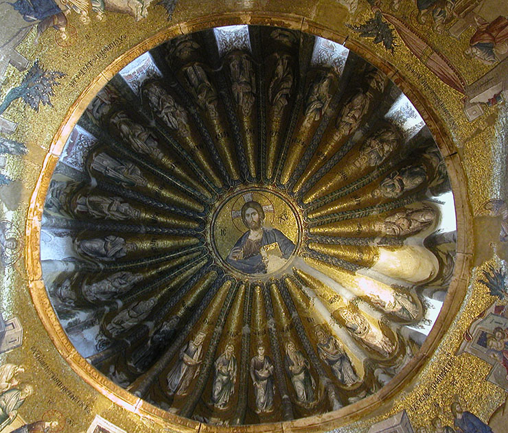 ancestors of Christ dome mosaic Chora Church