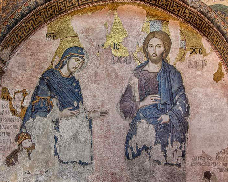 Icon of Christ Deesis - Chora Church in istanbul