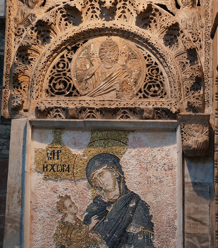 icon of christ destroyed by Turks