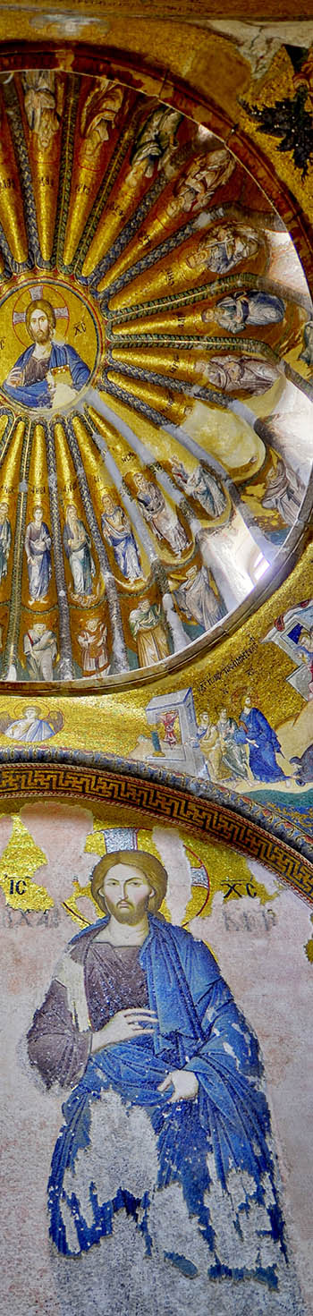 Beautiful mosaics in Chora Byzantine church