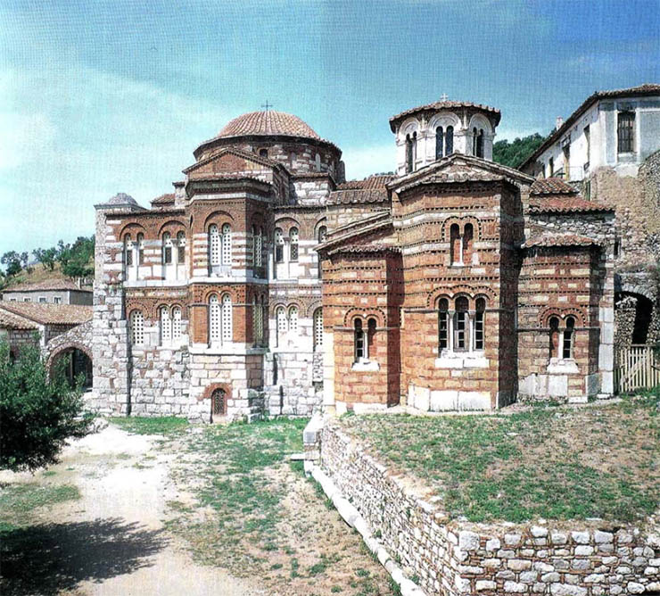 Apses of two churches Hosias Loukas