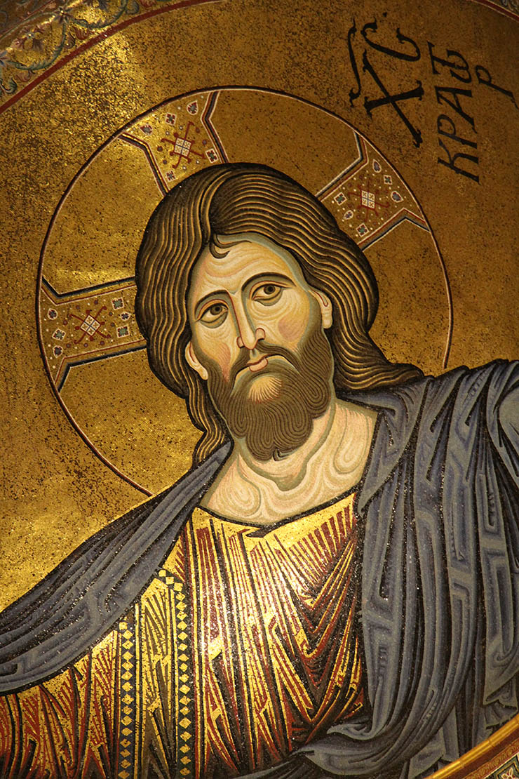 Norman Byzantine Mosaic of Christ