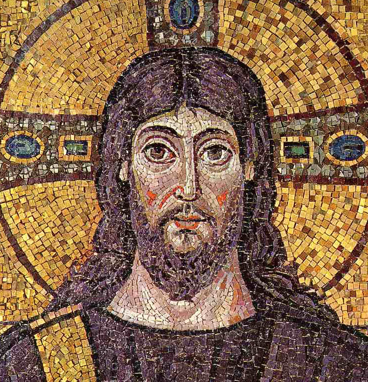 Jesus Christ - Image of a 6th Century AD Mosaic from Ravenna, Italy ...