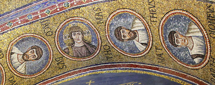 Another view of the arch mosaics