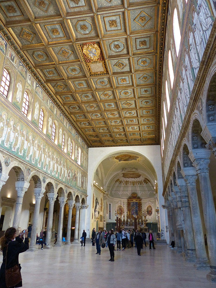 The apse of the church in Ravenna