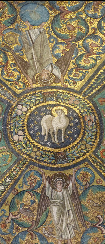 Byzantine mosaic of the Lamb of God