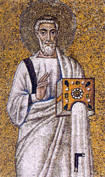 Mosaic saint in Ravenna