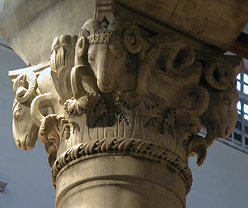 Byzantine Art - marble capital in Thessaloniki