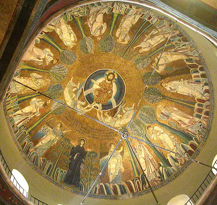 Byzantine Art - Dome Mosaics of Hagia Sophia