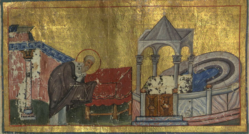 Walters Menologion Byzantine Miniature