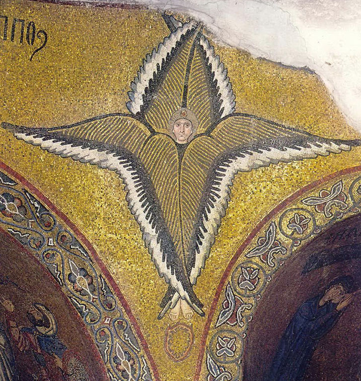 Seraphim - Byzantine Mosaic in Chios Church