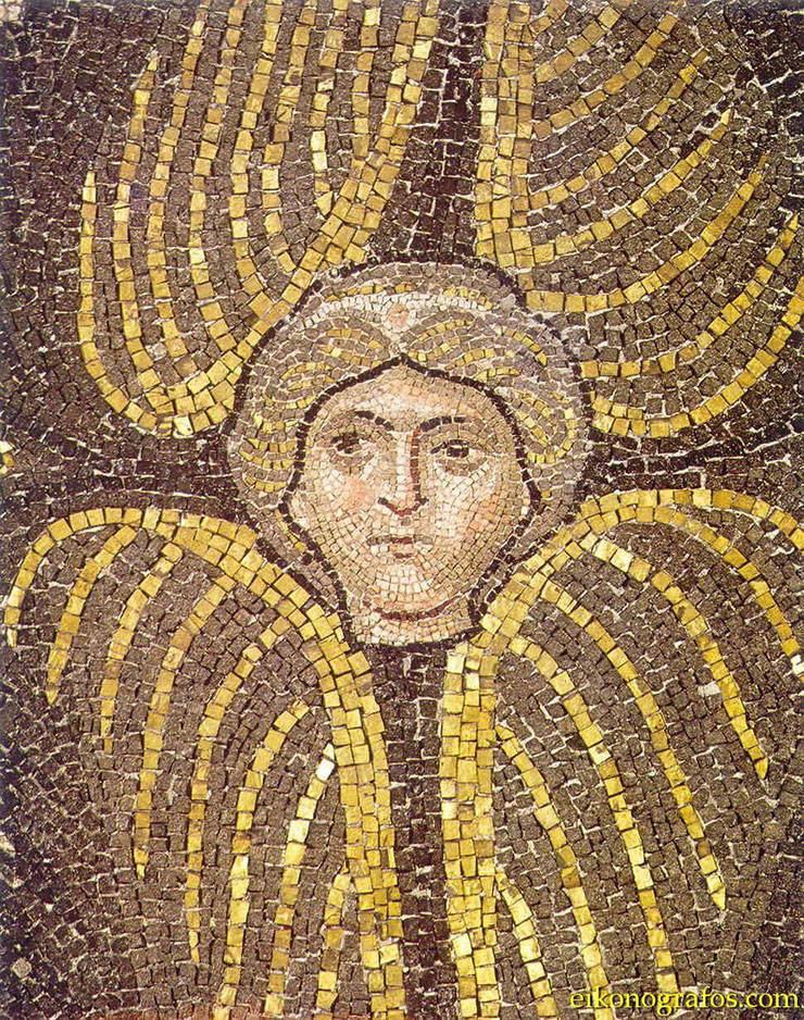 Byzantine Art - Close-up of Seraphim Angel