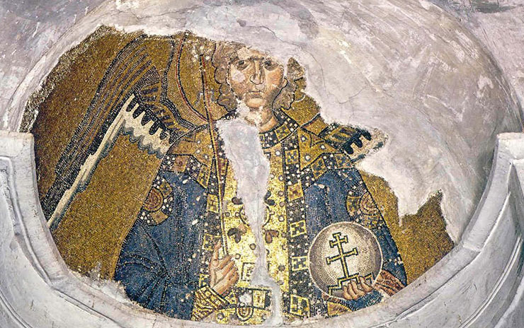 Byzantine Art - Mosaic of Archangel Gabriel Chios