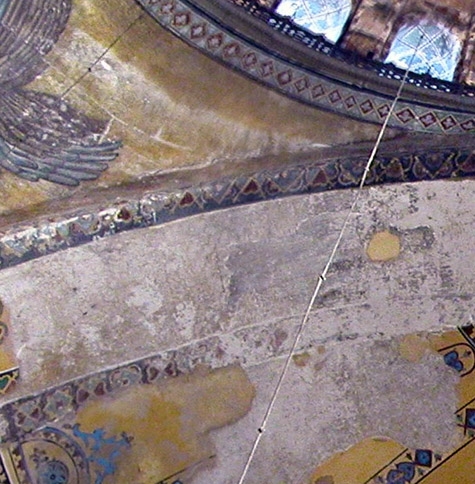 The Virgin Oranta in the Eastern Arch of Hagia Sophia