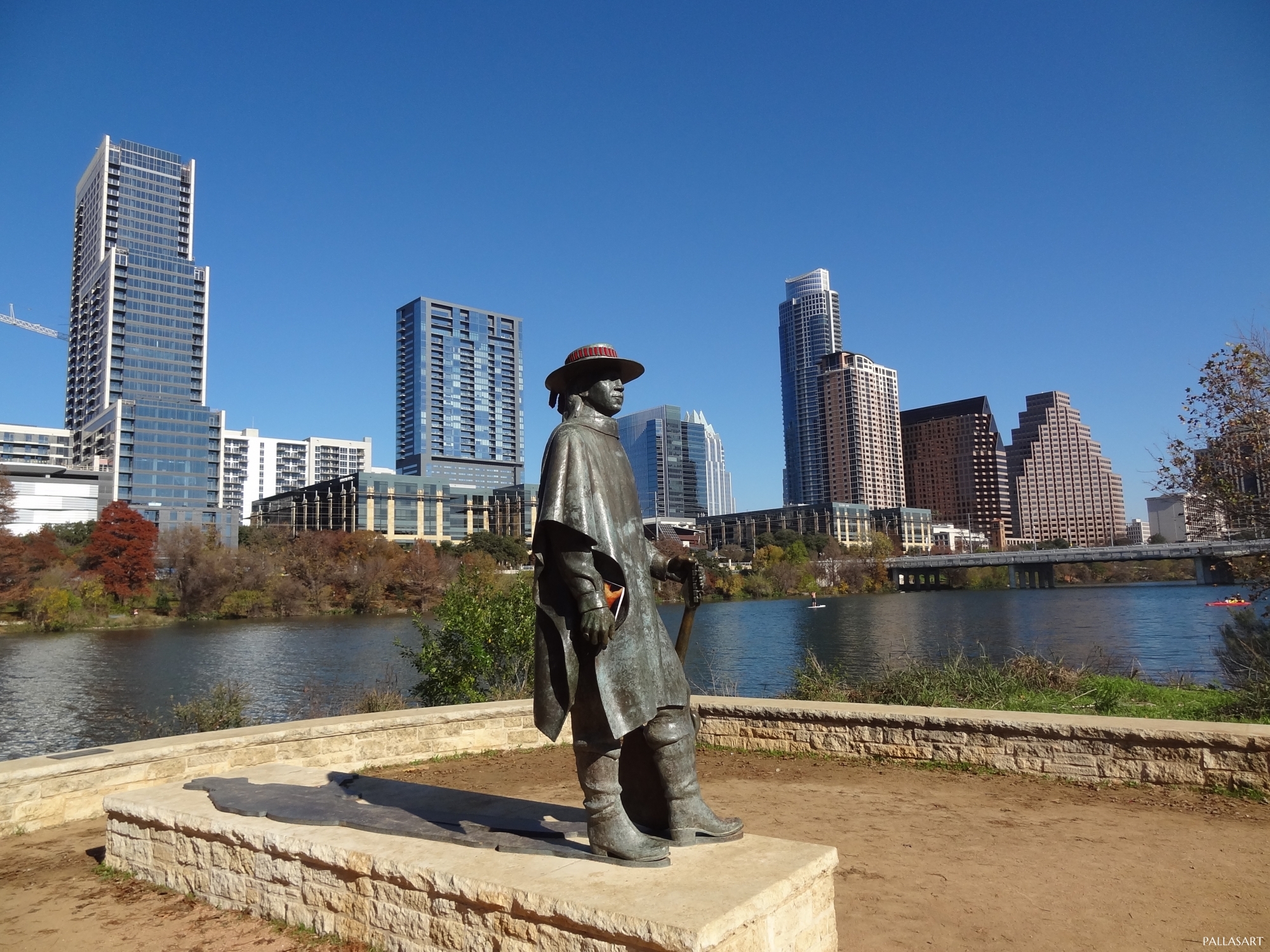 Stevie Ray Vaughan statue in Austin, Texas