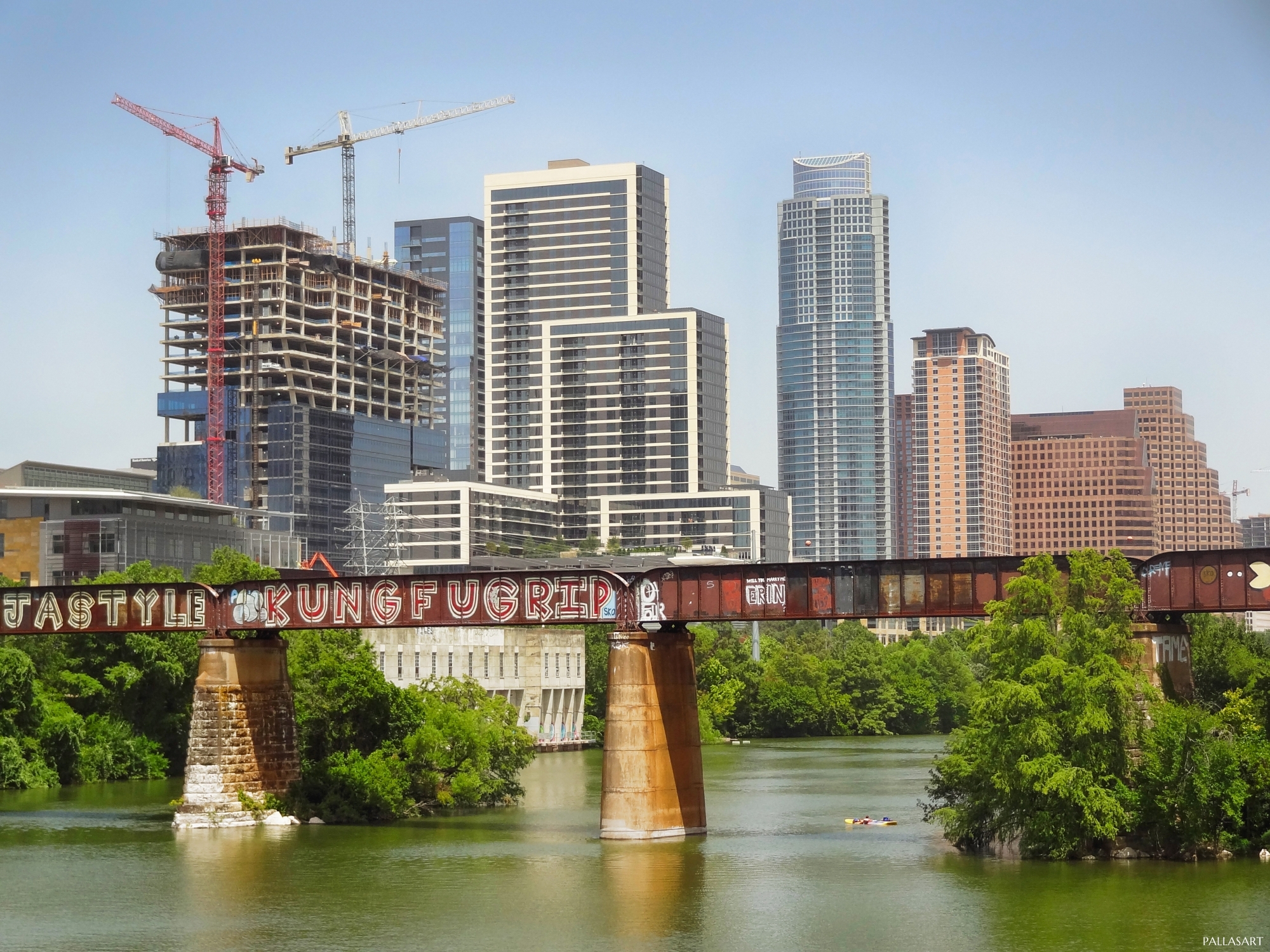 Austin Downtown Skyline Growing with Construction