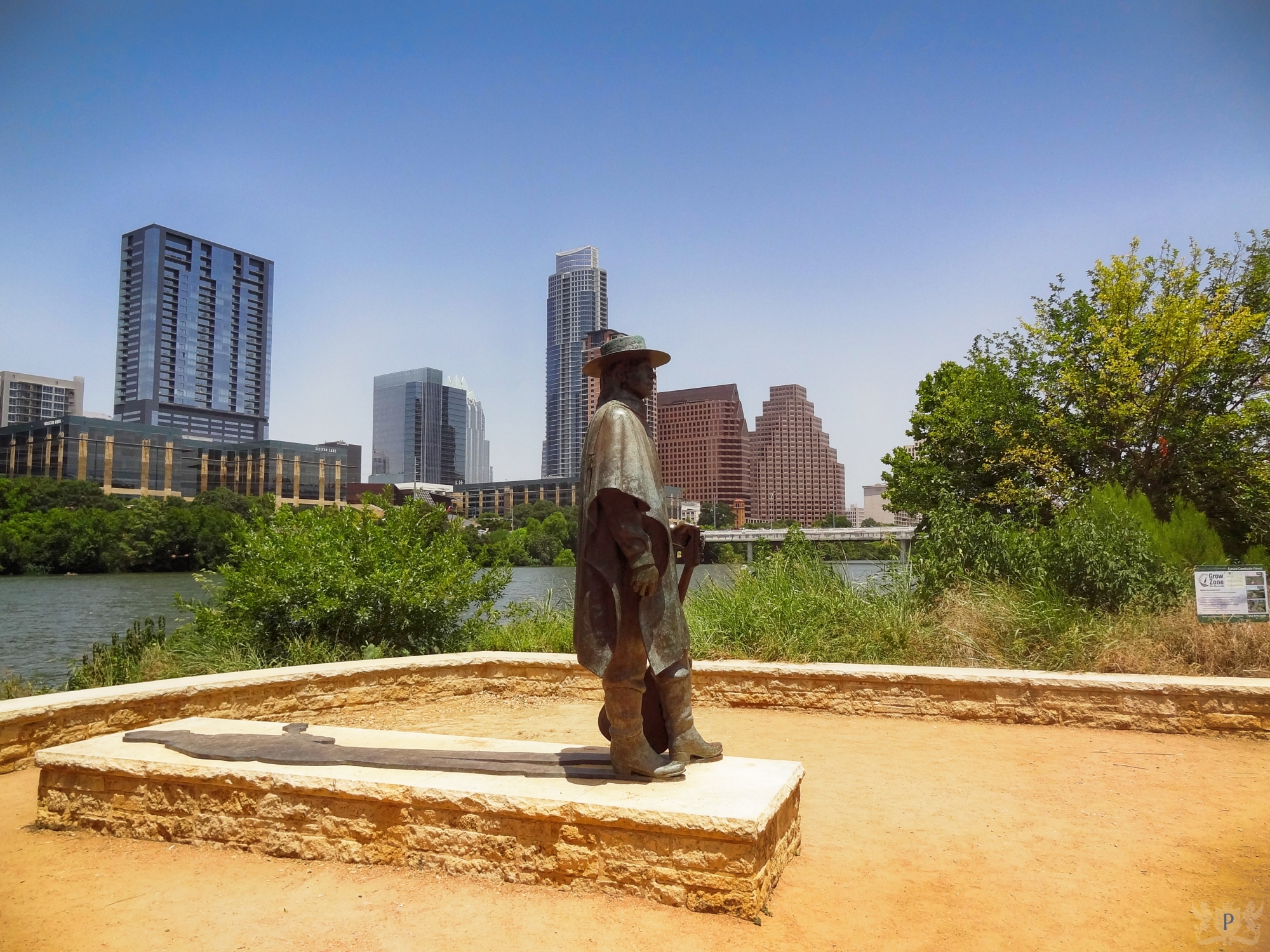 Stevie Ray Vaughan Statue on Auditorium Shores