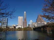 Austin Skyline viewed from the South Shore Hyatt