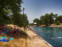 Barton Springs Pool Hot Summer