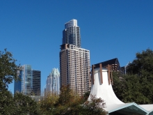 Downtown Austin from Auditorium Shoes Gazebo