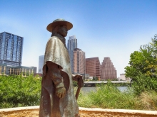 Stevie Ray Vaughan Statue on Town Lake