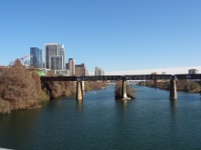 Austin Train Tracks over Lady Bird Lake (Town Lake)